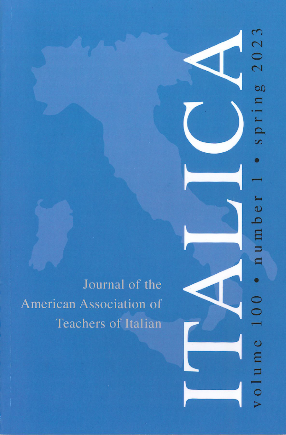 Italica - vol. 100, n. 1, spring 2023