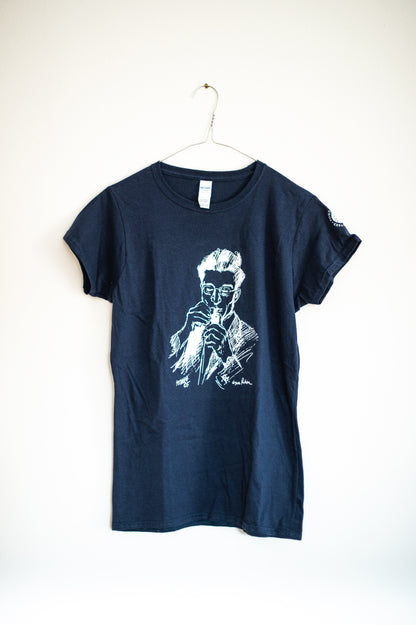 T-shirt Cesare Pavese blu